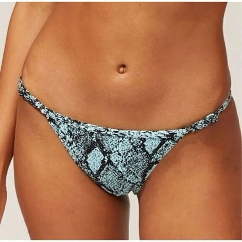 NWOT Solid & Striped The Lulu Snake Print Bikini Bottoms Size XL
